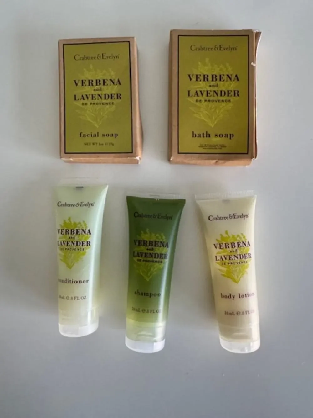 Crabtree & Evelyn Verbena Lavender de Provence 5pc Travel Size Set